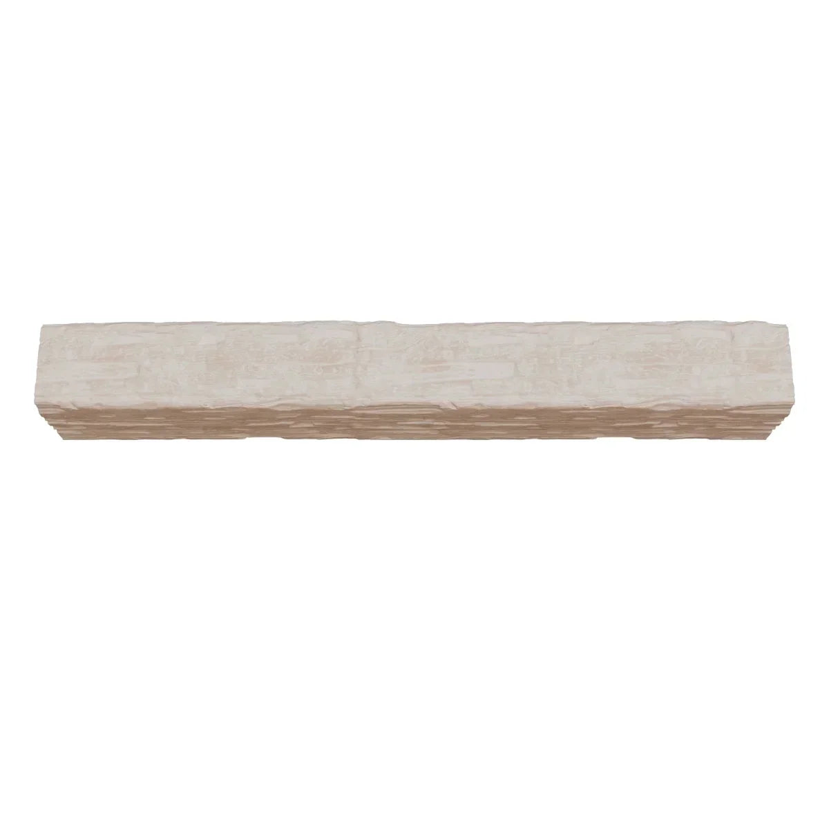 2026 NewEkena Millwork 3 1/2"W x 3 1/2"H x 120"L 3-Sided (U-Beam) Salvaged Timber HeritageTimber Faux Wood Ceiling Beam, Kona Brown