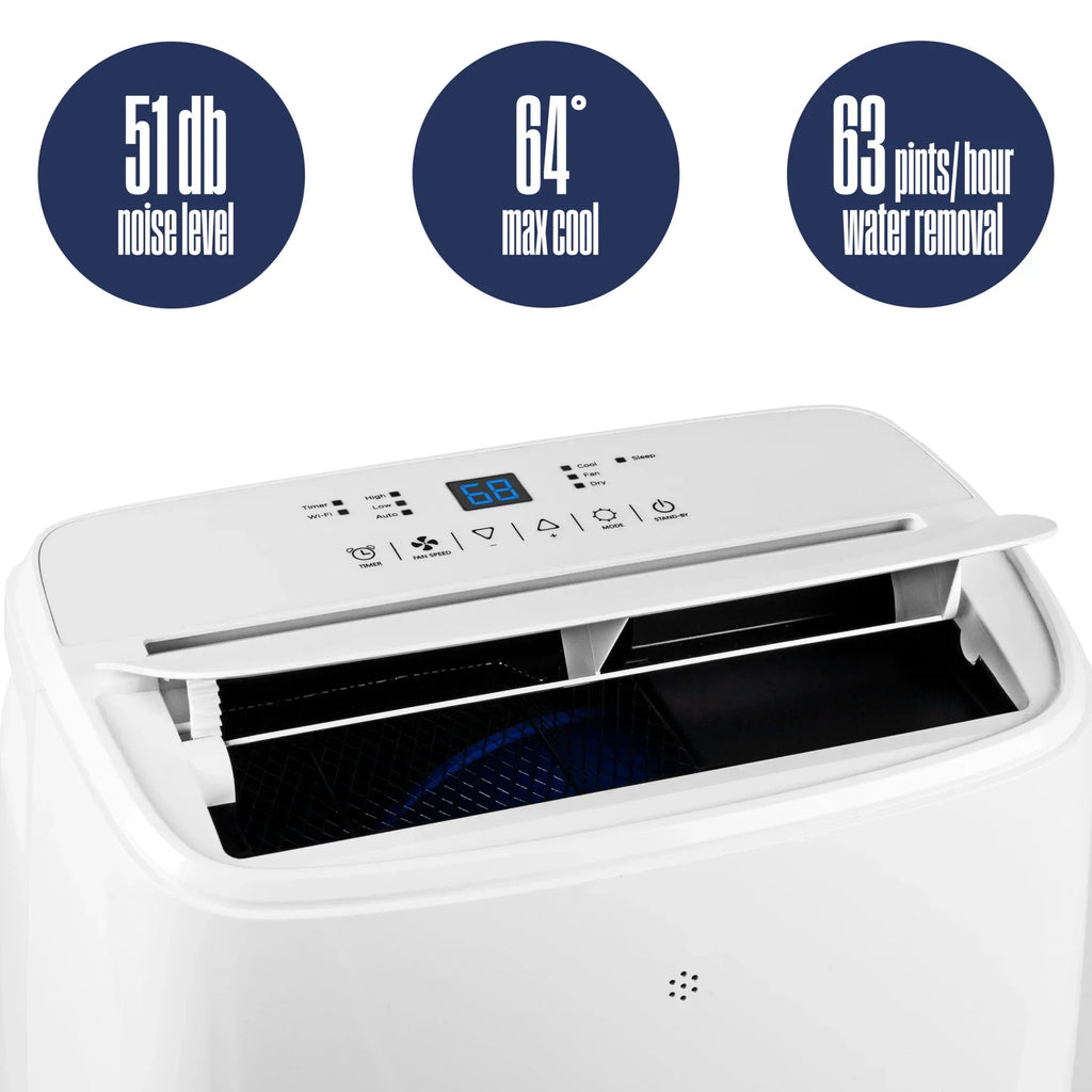 2026 NewWestinghouse 10,000 BTU Portable Air Conditioner & Dehumidifier with Smart App, for Rooms Up to 450 sq ft