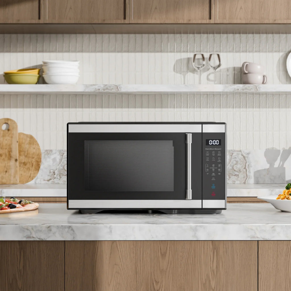 2026 NewHamilton Beach 1.1 cu ft Countertop Microwave Oven, Black and Stainless Steel
