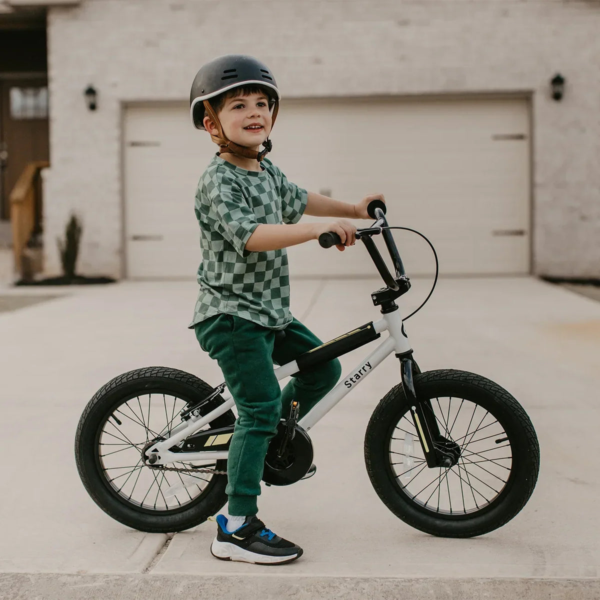 2026 NewGlerc 14 Inch Little Kids Bike BMX Style Bicycle with Training Wheels Coaster Brake for 3 4 5 Years Old Boys Girls, Blue