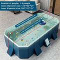 2026 NewFoldable Large Rectangular Family Swimming Pool, Non-Inflatable, Easy Set-up, Suitable for Adults, Kids and Pet Dogs"Ideal for Outdoor, Backyard