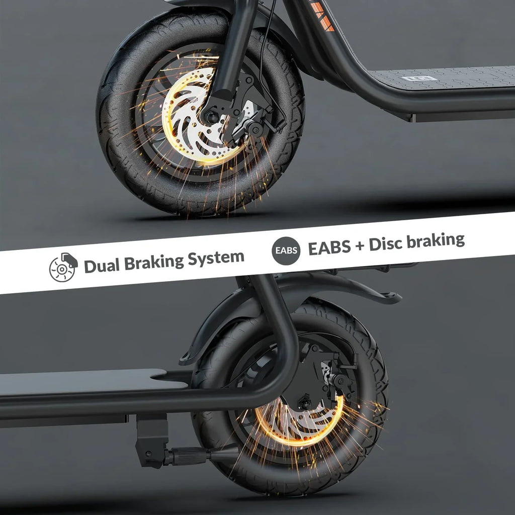 2026 New5TH WHEEL W18S 450W Motor Electric Scooter for Adults with Seat and Carry Basket, 36V 20Miles Range & 15.5Mph, 12" Foldable E Scooter for Commuting