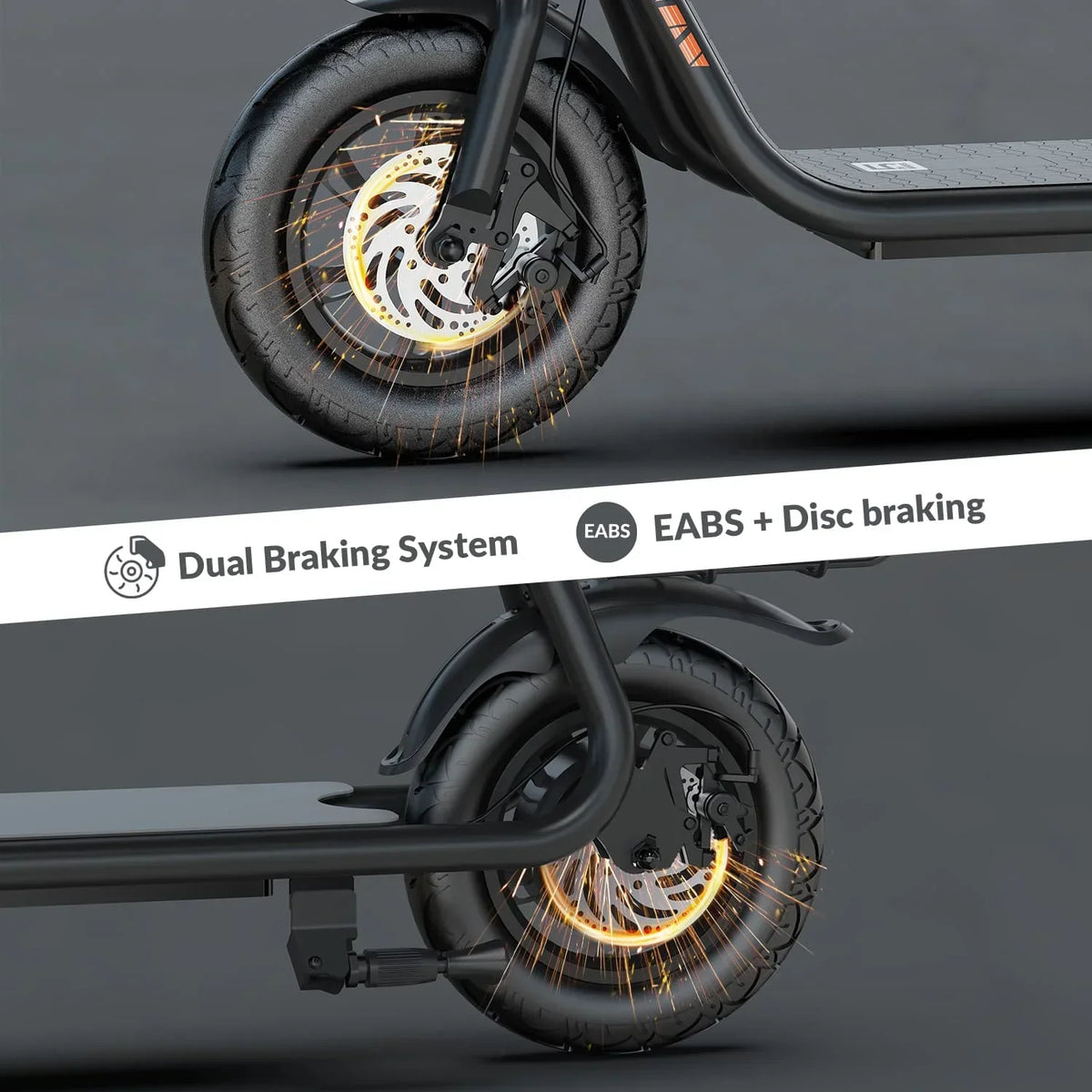 2026 New5TH WHEEL W18S 450W Motor Electric Scooter for Adults with Seat and Carry Basket, 36V 20Miles Range & 15.5Mph, 12" Foldable E Scooter for Commuting