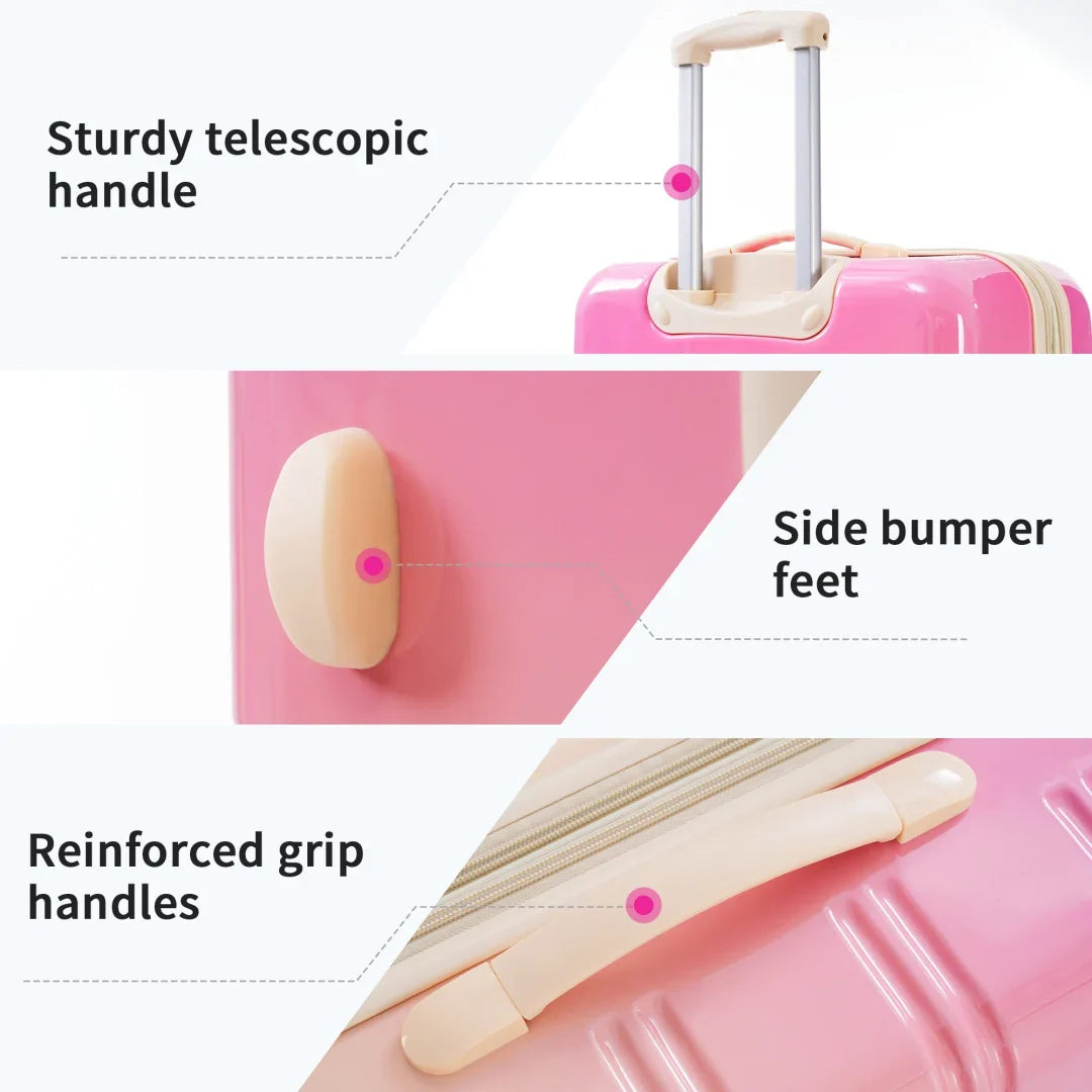 2026 New3 Piece Luggage Sets, Hard Shell Suitcase 20/24/28 Inches with TSA Lock and Spinner Wheels, Expandable Lightweight Travel Luggage for Men Women, Multicolor purple
