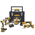 2026 New20V MAX Cordless 7 Tool Combo Kit with TOUGHSYSTEM Case, (1) 20V 4.0Ah Battery and (2) 20V 2.0Ah Batteries