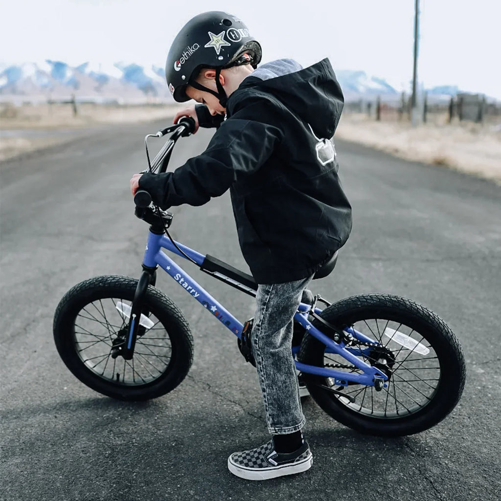 2026 NewGlerc 14 Inch Little Kids Bike BMX Style Bicycle with Training Wheels Coaster Brake for 3 4 5 Years Old Boys Girls, Blue