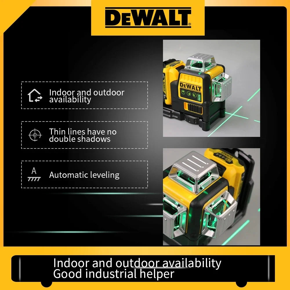 2026 NewDeWalt DW089LG 12V Max Laser Level, 3-Way 360 Green Degrees Professional Architectural Laser, Rotary and Linear Laser Levels. for Laser for Home Renovation Layout or Architectural Design