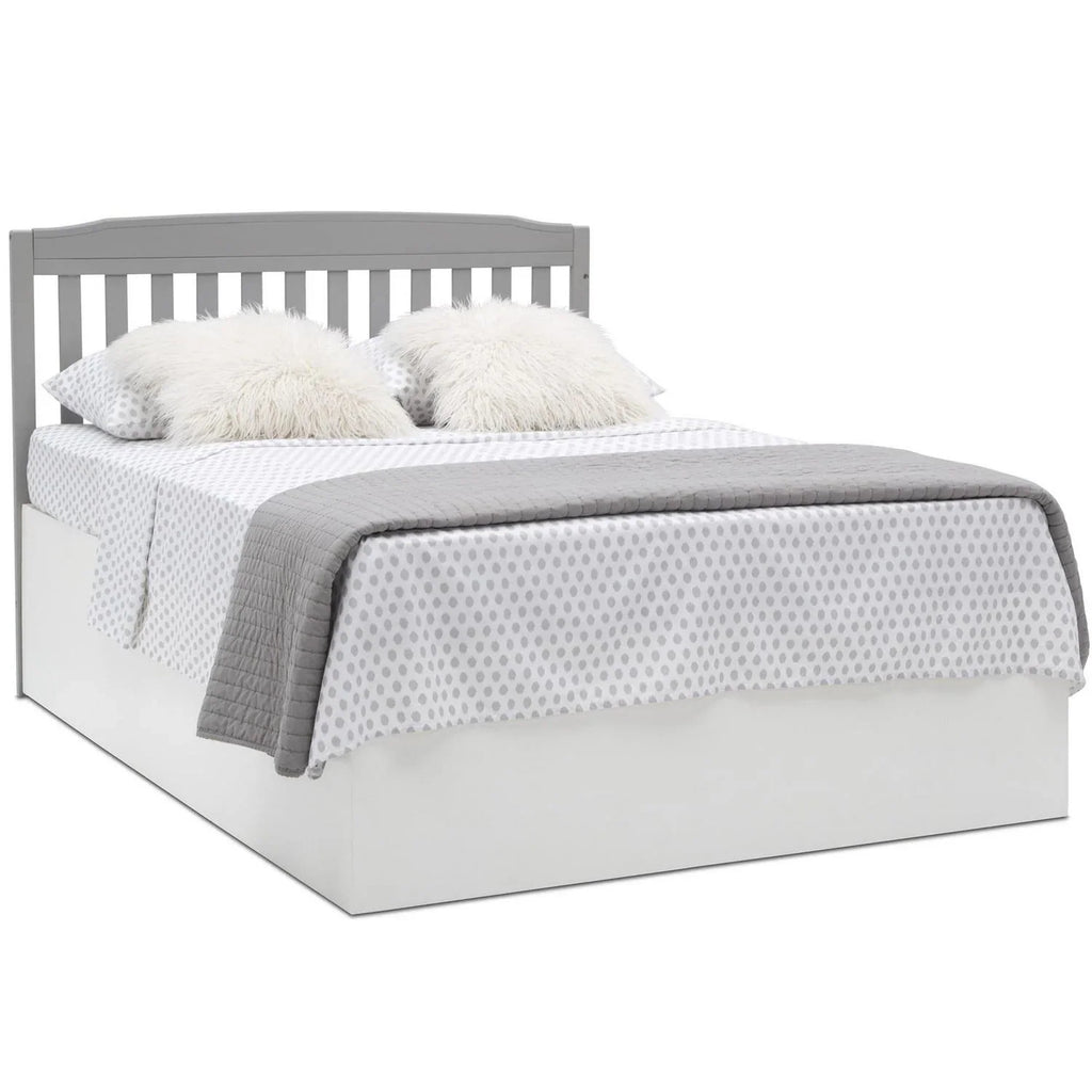 2026 NewDelta Children Mason 6-in-1 Convertible Crib and Changer. Gray