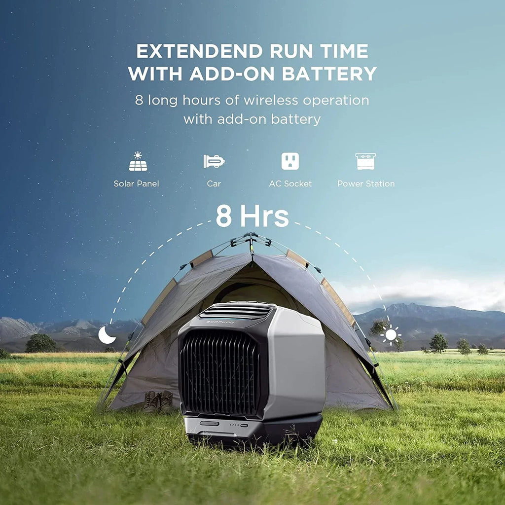 2026 NewEF EcoFlow WAVE 3 Portable Air Conditioner, 1800W/6100 BTU Cooling and 2000W/6800 BTU Heating, 1000W Fast Charging in 75 mins, 8H Wireless Running, APP Control, for Camping, Vanlife, RVs