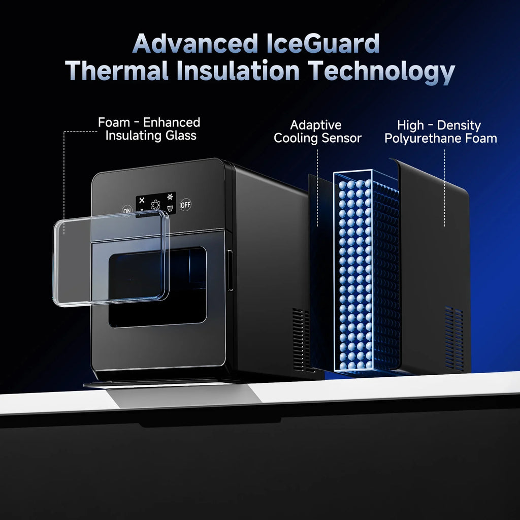 2026 NewSimzlife Sphere Ice Maker,10 pcs/Hour, 150 pcs/Day,Clear Ice Ball Maker with Enhanced Insulation, with LCD Touch Screen, Self-Cleaning, Quiet Home and Bar Ice for Whiskey Bourbon Parties