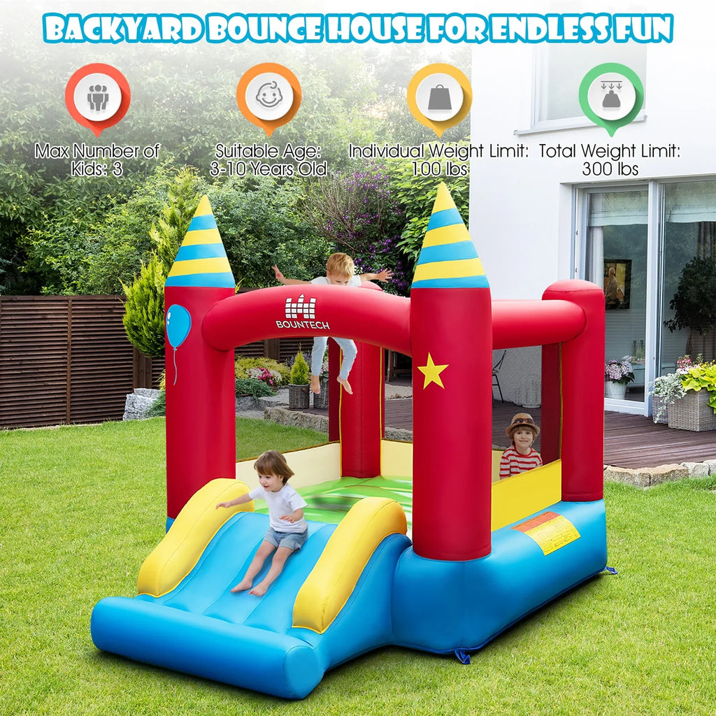 2026 NewCostway Inflatable Kids Jumping Bouncer Indoor Outdoor with 480W Blower