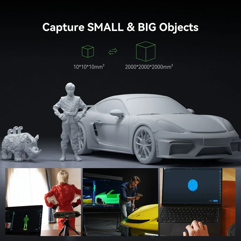 2026 NewCreality CR-Scan Otter 3D Scanner Kit High Accuracy 0.02mm with 8 LED Infrared Lights 24 Bit Full-Color Scan, Noiseless, Sensitive Operation for Windows/macOS