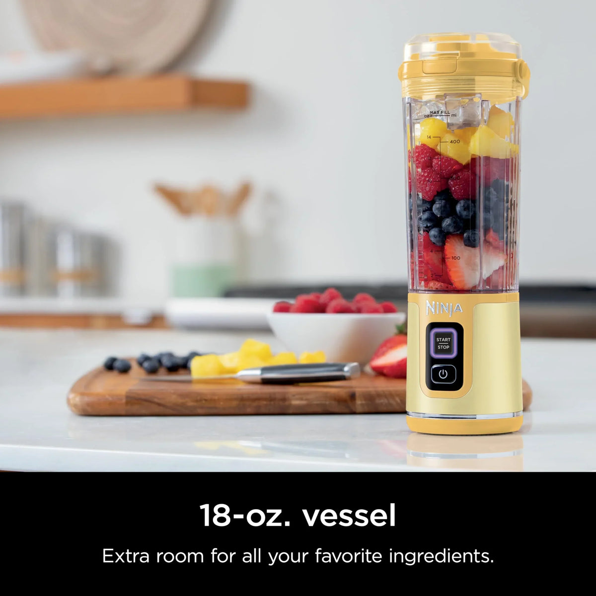 2026 NewNinja Blast Portable Blender, Cordless, 18oz. Vessel, Personal Blender for Shakes & Smoothies, BPA Free, Leakproof Lid & Sip Spout, USB-C Rechargeable, Dishwasher Safe Parts, Metallic Purple,