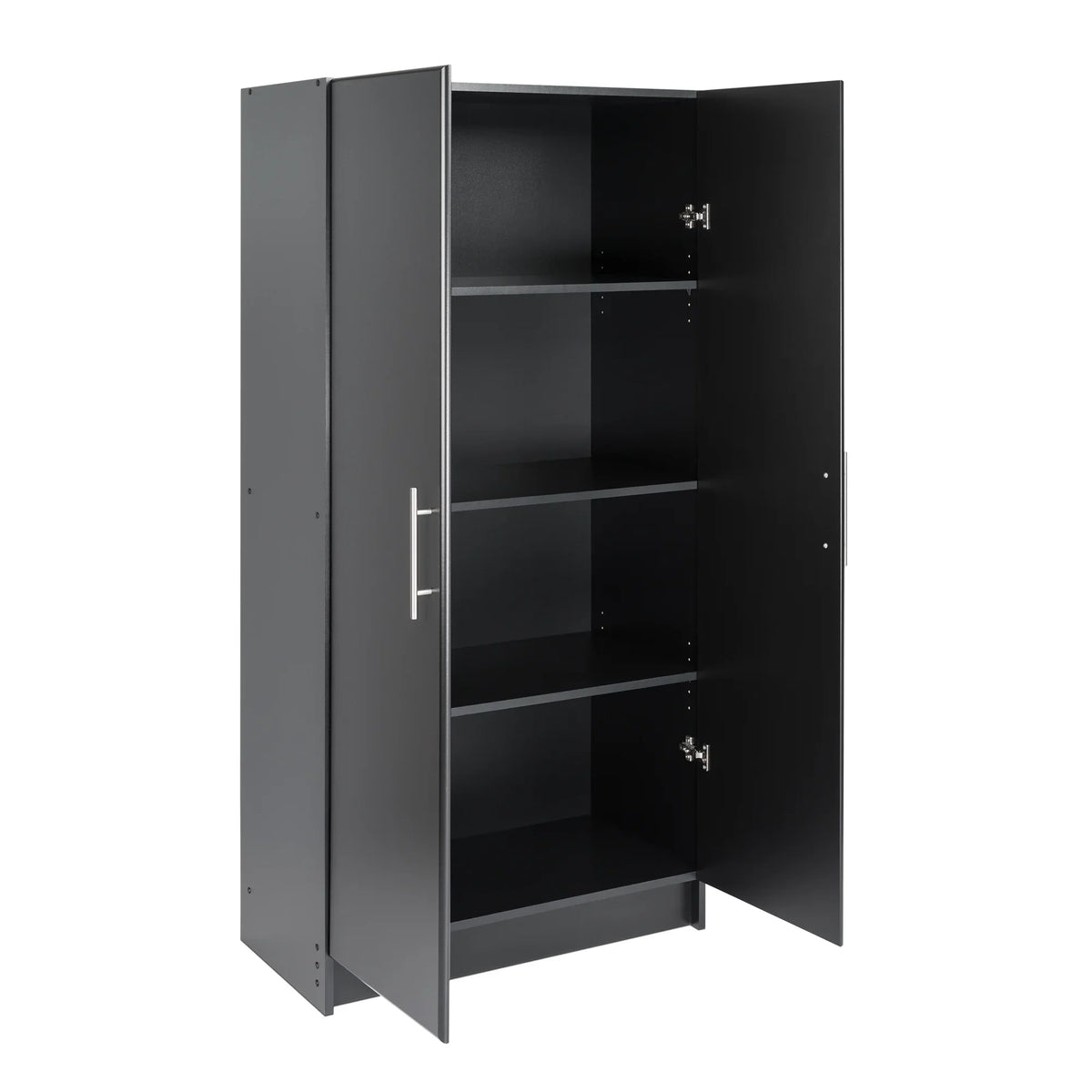 2026 NewPrepac Adjustable Shelves Cabinet - Functional Tall Garage Table, 16"D x 32"W x 65"H Freestanding Garage Cabinet with 2-Doors, Espresso - EES-3264