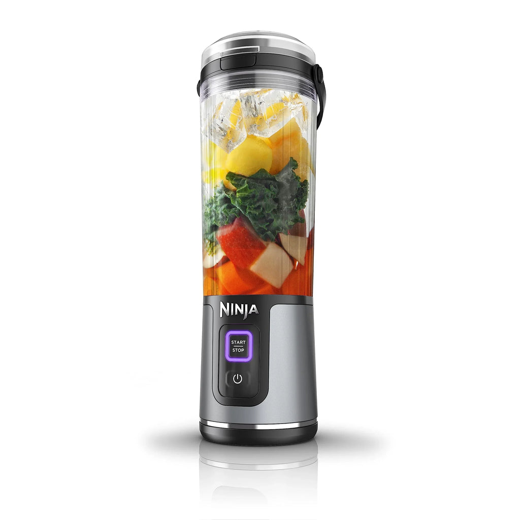 2026 NewNinja Blast Portable Blender, Cordless, 18oz. Vessel, Personal Blender for Shakes & Smoothies, BPA Free, Leakproof Lid & Sip Spout, USB-C Rechargeable, Dishwasher Safe Parts, Metallic Purple,