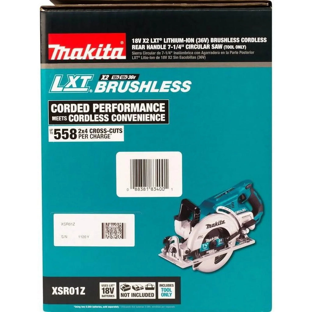 2026 NewMakita Circular Saw, 7.25 in Dia, 5100 RPM XSR01Z