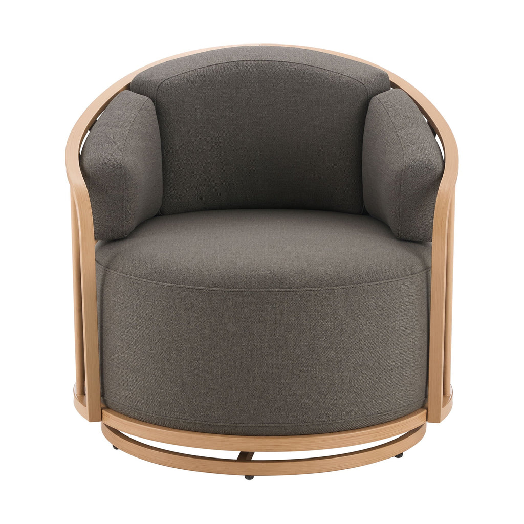 2026 NewBetter Homes & Gardens Lillian Swivel Birdcage Accent Chair, Cream Linen