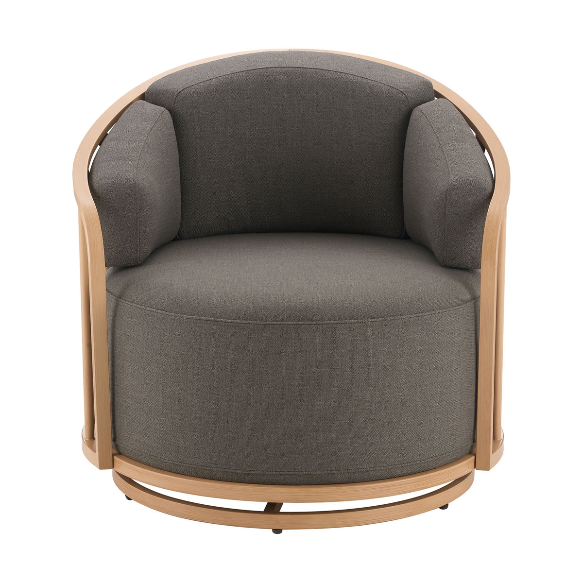 2026 NewBetter Homes & Gardens Lillian Swivel Birdcage Accent Chair, Cream Linen
