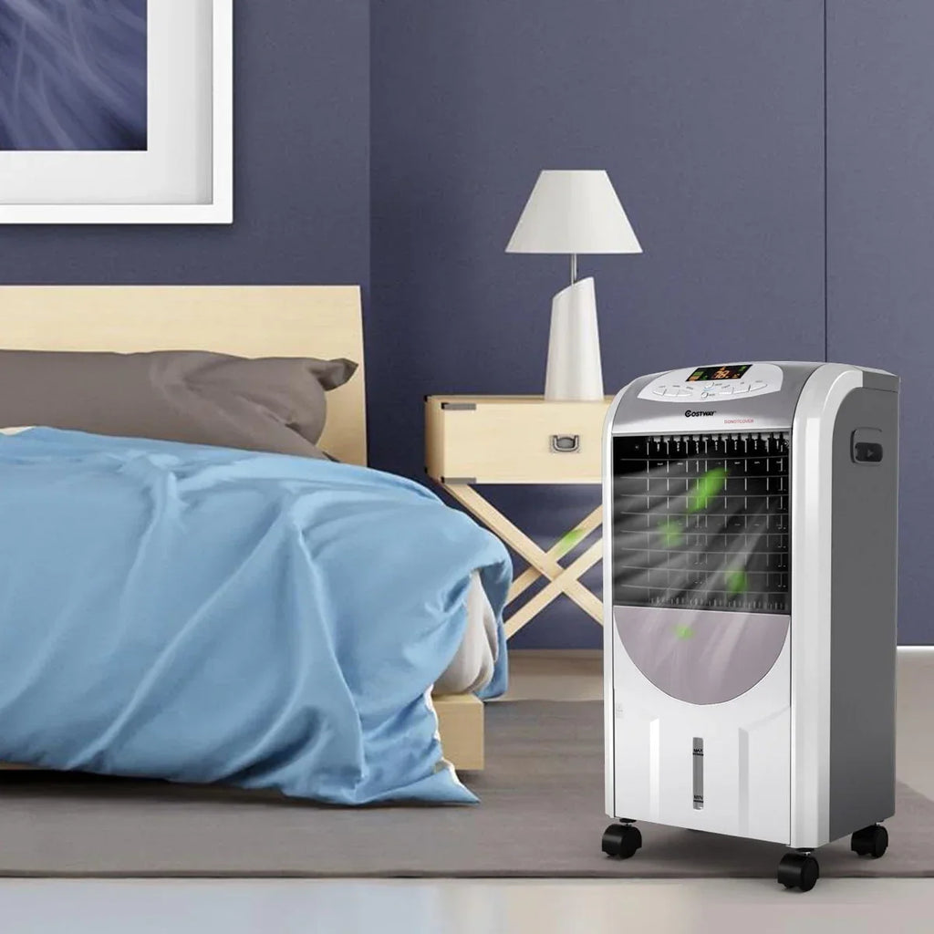 2026 NewCostway Portable Air Cooler Fan & Heater Humidifier with Washable Filter Remote Control