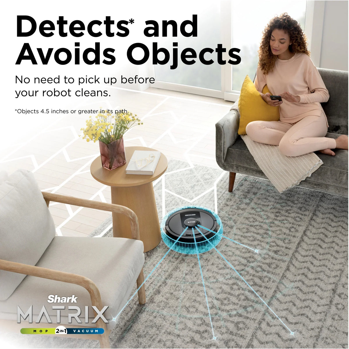 2026 NewShark Matrix Robot Vacuum & Mop, Auto Empty, Carpets and Hard Floors, 30-Day Capacity Base, Precision Home Mapping, Pet-Friendly, Wi-Fi, RV2400WS