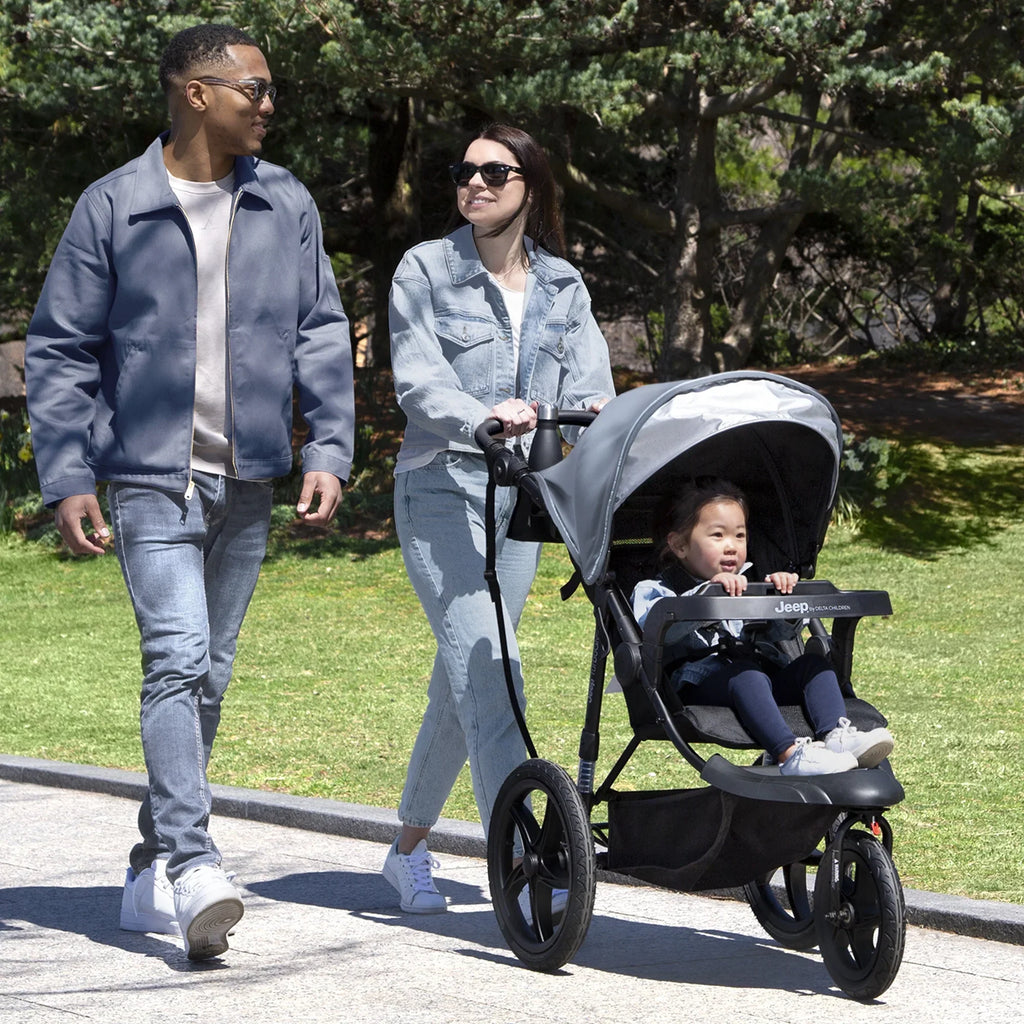 2026 NewJeep TurboGlyde Jogging Stroller by Delta Children, Black