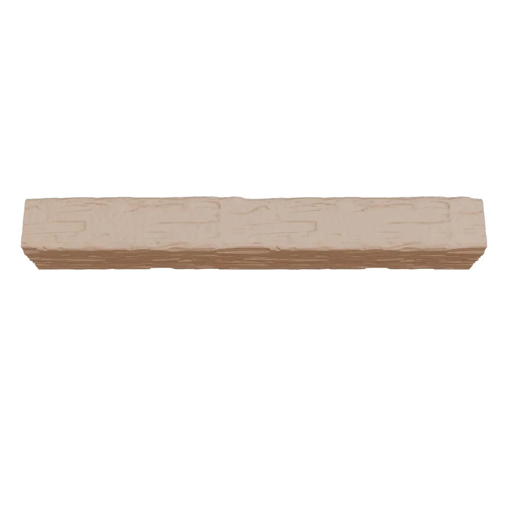 2026 NewEkena Millwork 3 1/2"W x 3 1/2"H x 120"L 3-Sided (U-Beam) Salvaged Timber HeritageTimber Faux Wood Ceiling Beam, Kona Brown