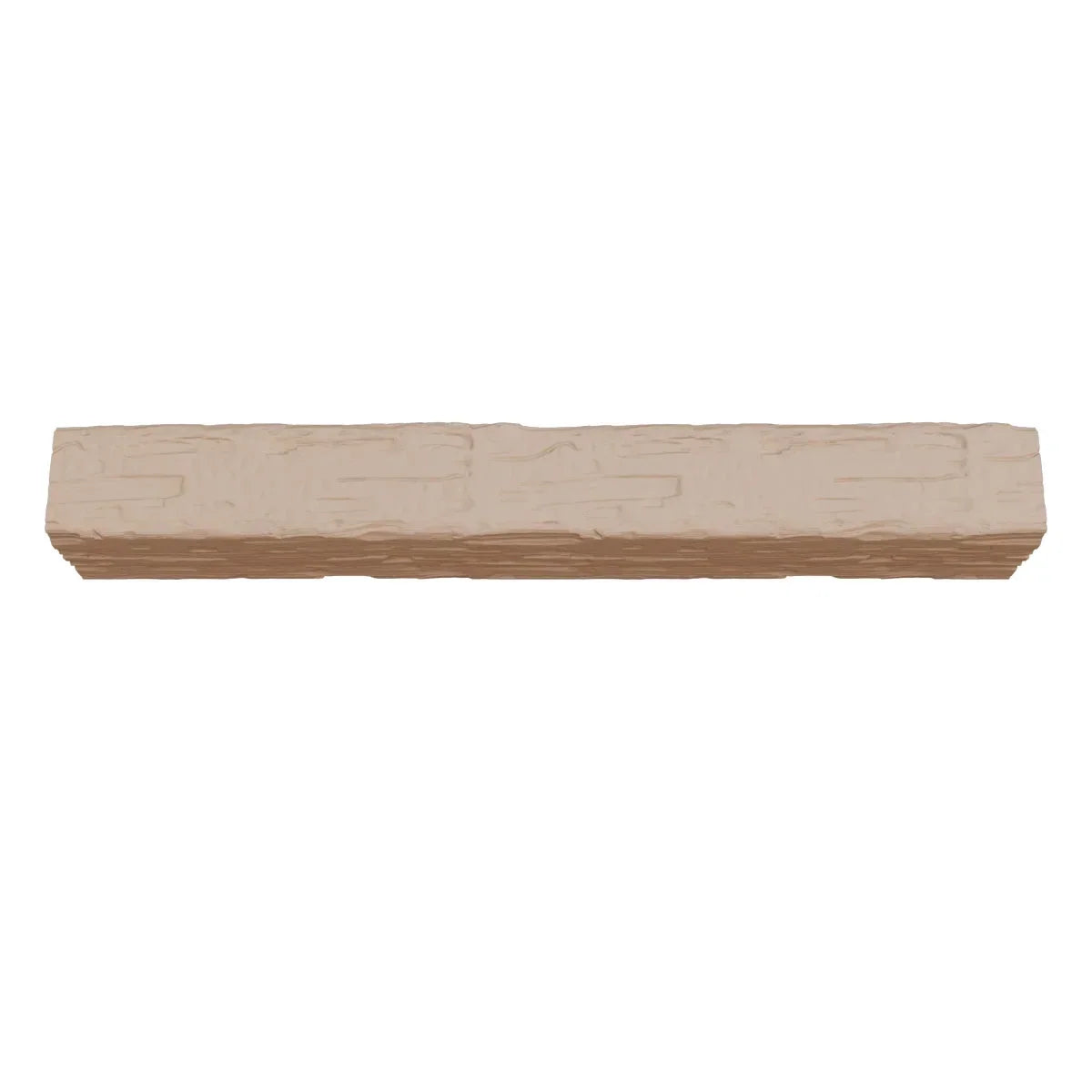 2026 NewEkena Millwork 3 1/2"W x 3 1/2"H x 120"L 3-Sided (U-Beam) Salvaged Timber HeritageTimber Faux Wood Ceiling Beam, Kona Brown