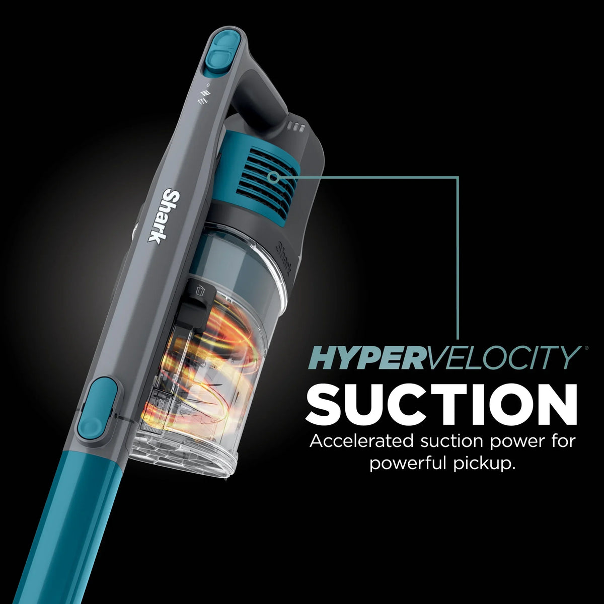 2026 NewShark Pet Pro Bagless Cordless Stick Vacuum, Carpets and Hardfloors, Powerfins Brushroll, No Hair Wrap, Up to 40 Min Runtime, XL Dust Cup, IZ240 Teal
