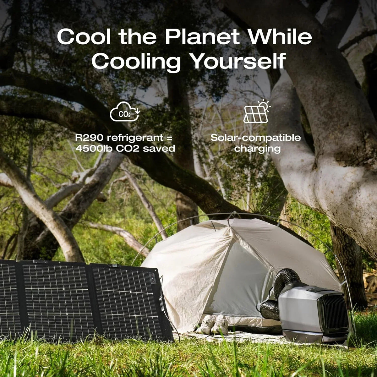 2026 NewEF EcoFlow WAVE 3 Portable Air Conditioner, 1800W/6100 BTU Cooling and 2000W/6800 BTU Heating, 1000W Fast Charging in 75 mins, 8H Wireless Running, APP Control, for Camping, Vanlife, RVs