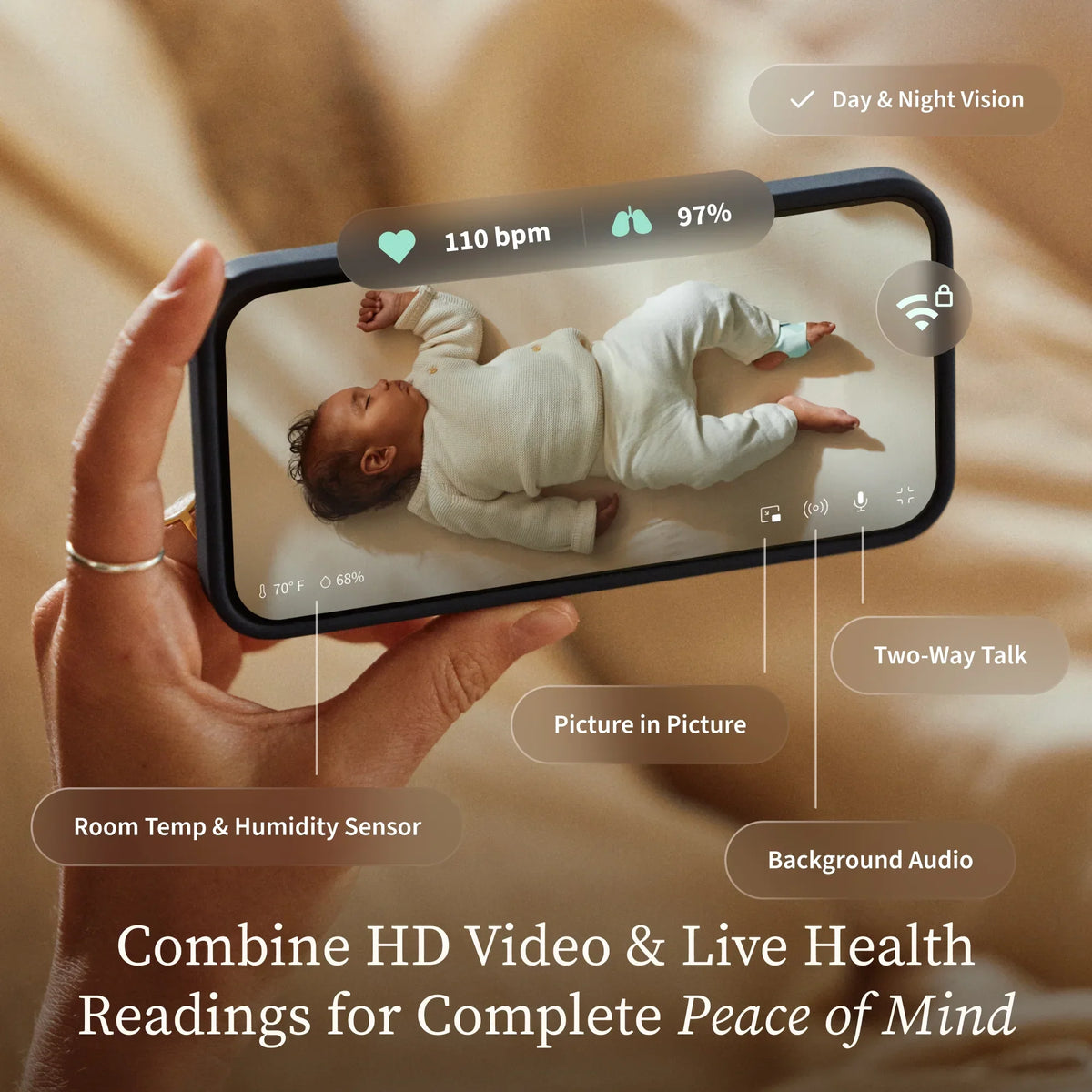 2026 NewOwlet Dream Duo (3rd Gen) �C FDA-Cleared, All-in-One Smart Baby Monitoring with Sock & 2K HD Cam