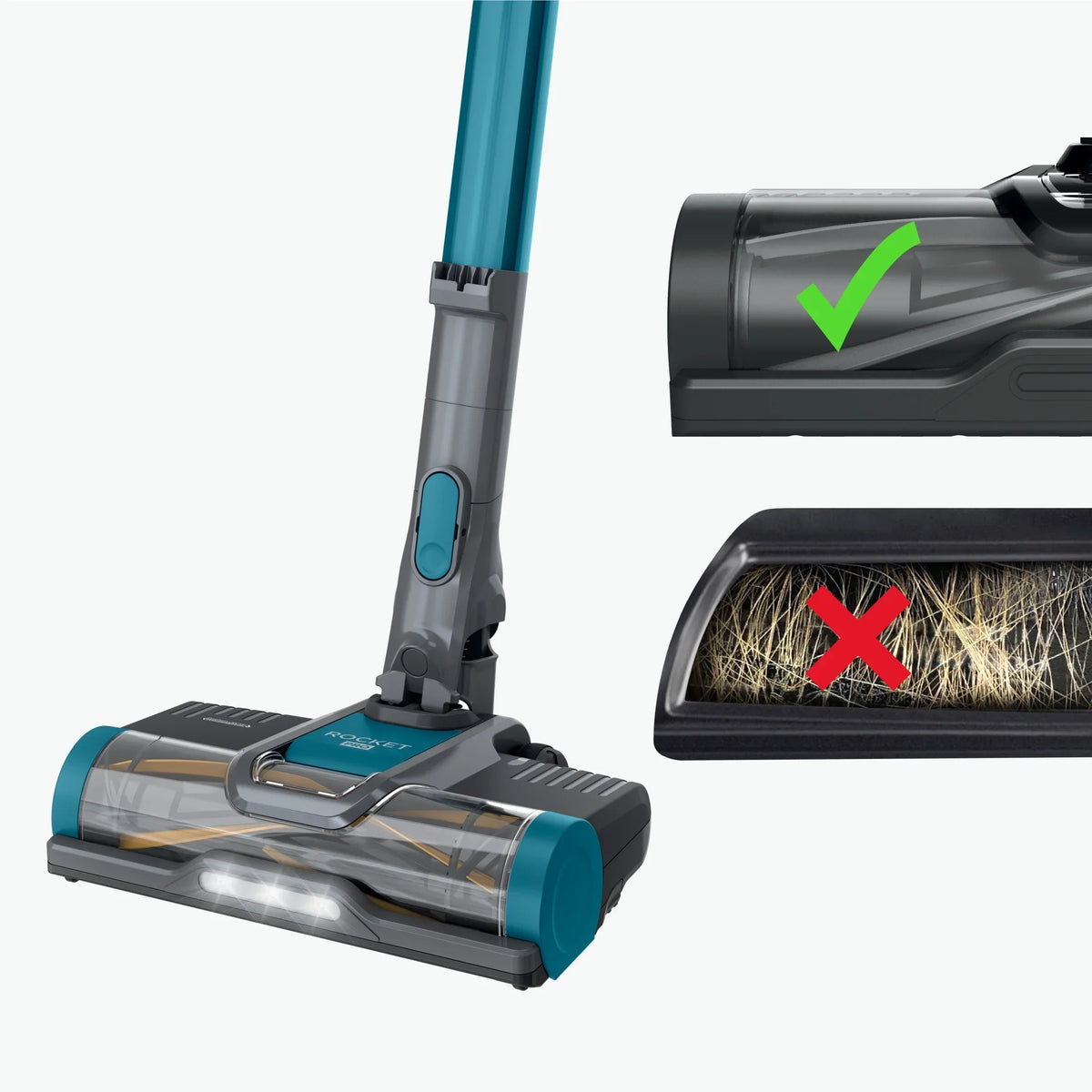 2026 NewShark Pet Pro Bagless Cordless Stick Vacuum, Carpets and Hardfloors, Powerfins Brushroll, No Hair Wrap, Up to 40 Min Runtime, XL Dust Cup, IZ240 Teal
