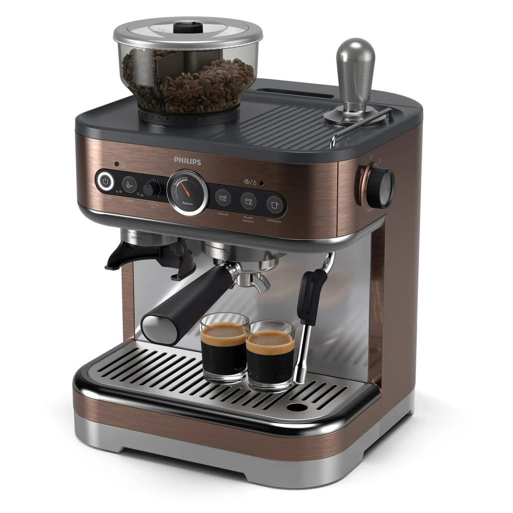 2026 NewPhilips Barista Brew Semi-Automatic Espresso Machine with Milk Frother, Silver Metal