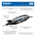2026 NewDremel 4300-9/64 Platinum Edition Corded Rotary Tool, Variable Speed with 9 Dremel Tool Attachments, 64 Accessories, Storage Organizers & Dremel Tool Case, 1.8A/120V