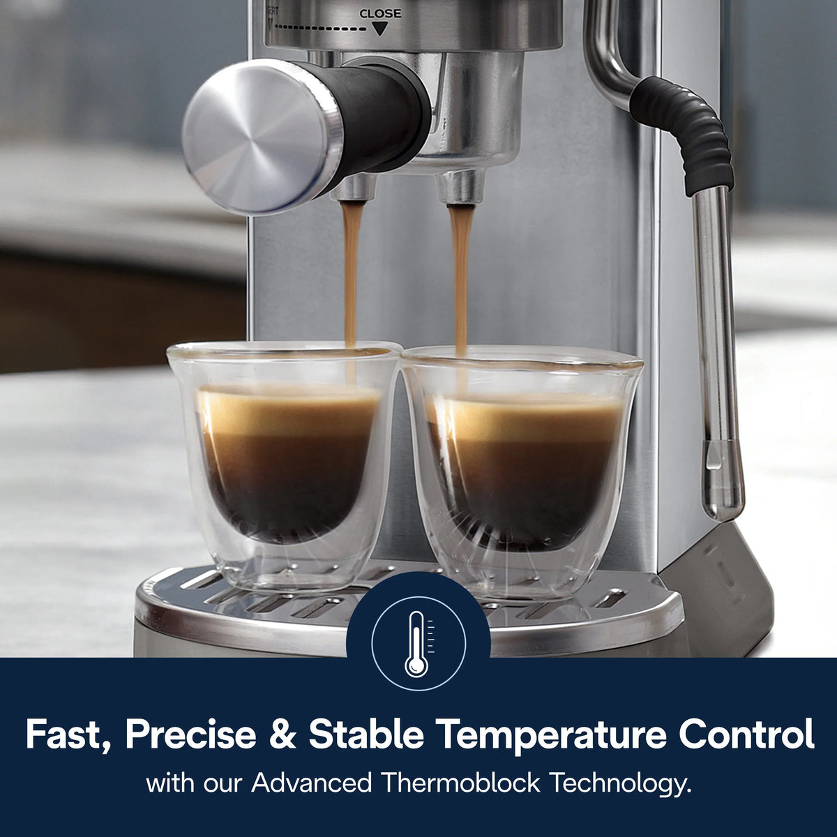 2026 NewDe’Longhi Dedica Duo Espresso Machine, Compact Size with Built in Frother for Latte Art, Brew Espresso, Cold Brew, Lattes & More, Stainless Steel