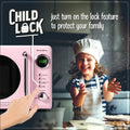 2026 NewNostalgia Retro Microwave for Countertop 0.7 cu ft Vintage Microwave, Pink