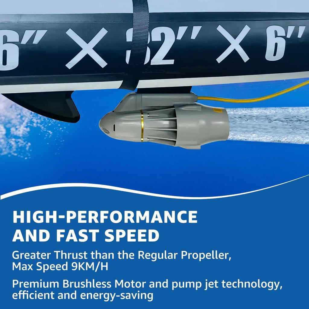 2026 NewElectric Enigne Trolling Motor for SUP, Fishing Kayak, Belly Boat, 8KM/H Underwater Thruster SUP Paddle Board, (Battery not Included)