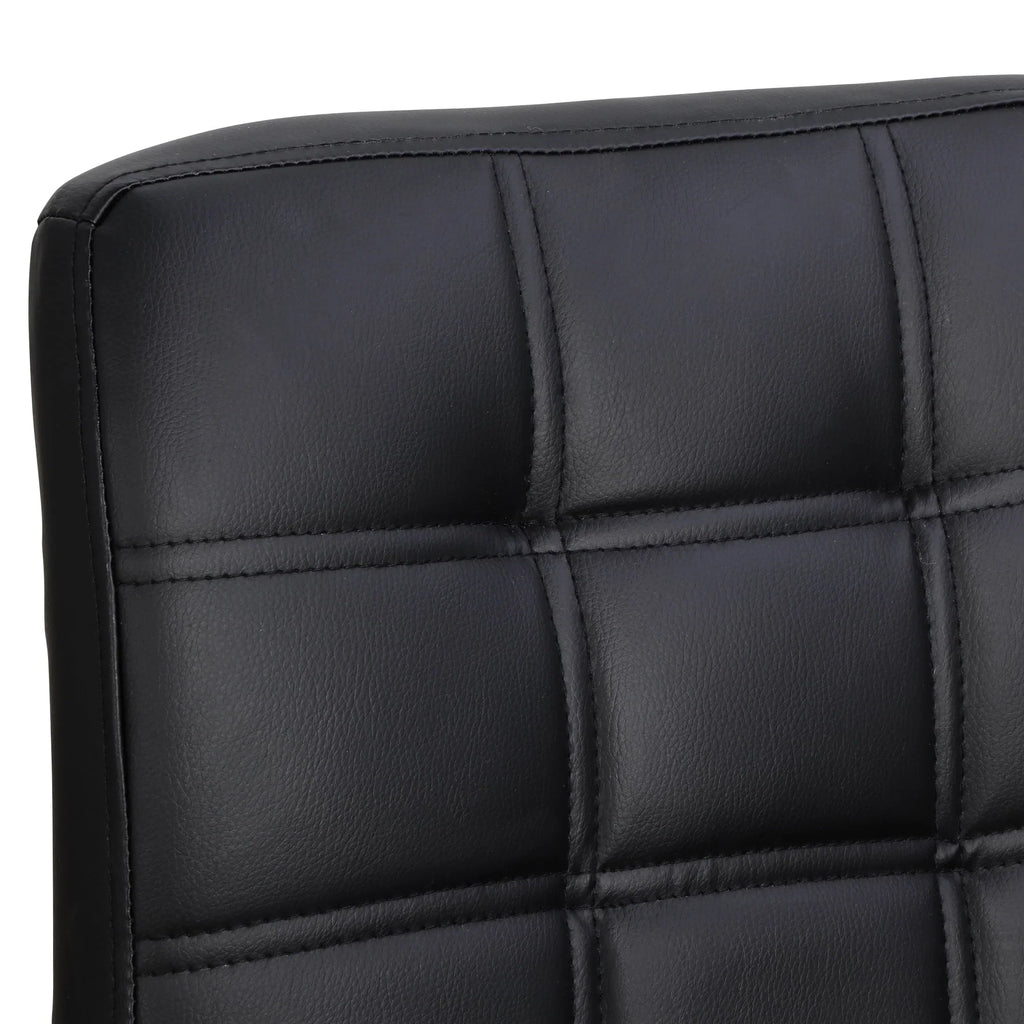 2026 NewZENY Set of 4 Bar Stool Soft Cushion Metal Frame 24-32" Swivel Chair, Black