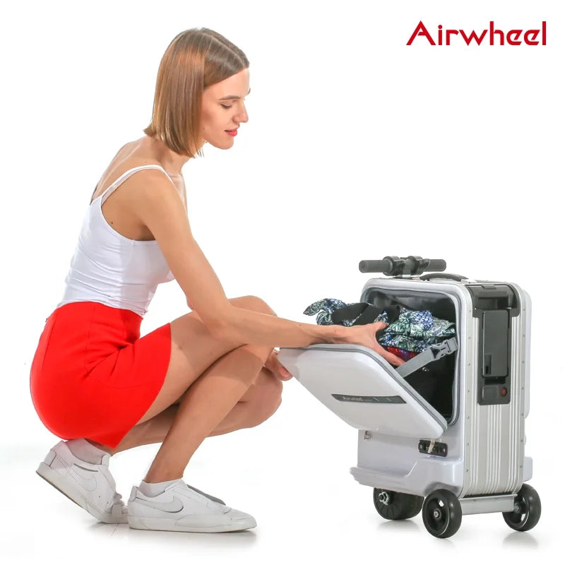 2026 NewAirwheel 20 Inch SE3miniT Smart Robot Electrical Riding Luggage Ride on Scooters Carry On Luggage for Travel