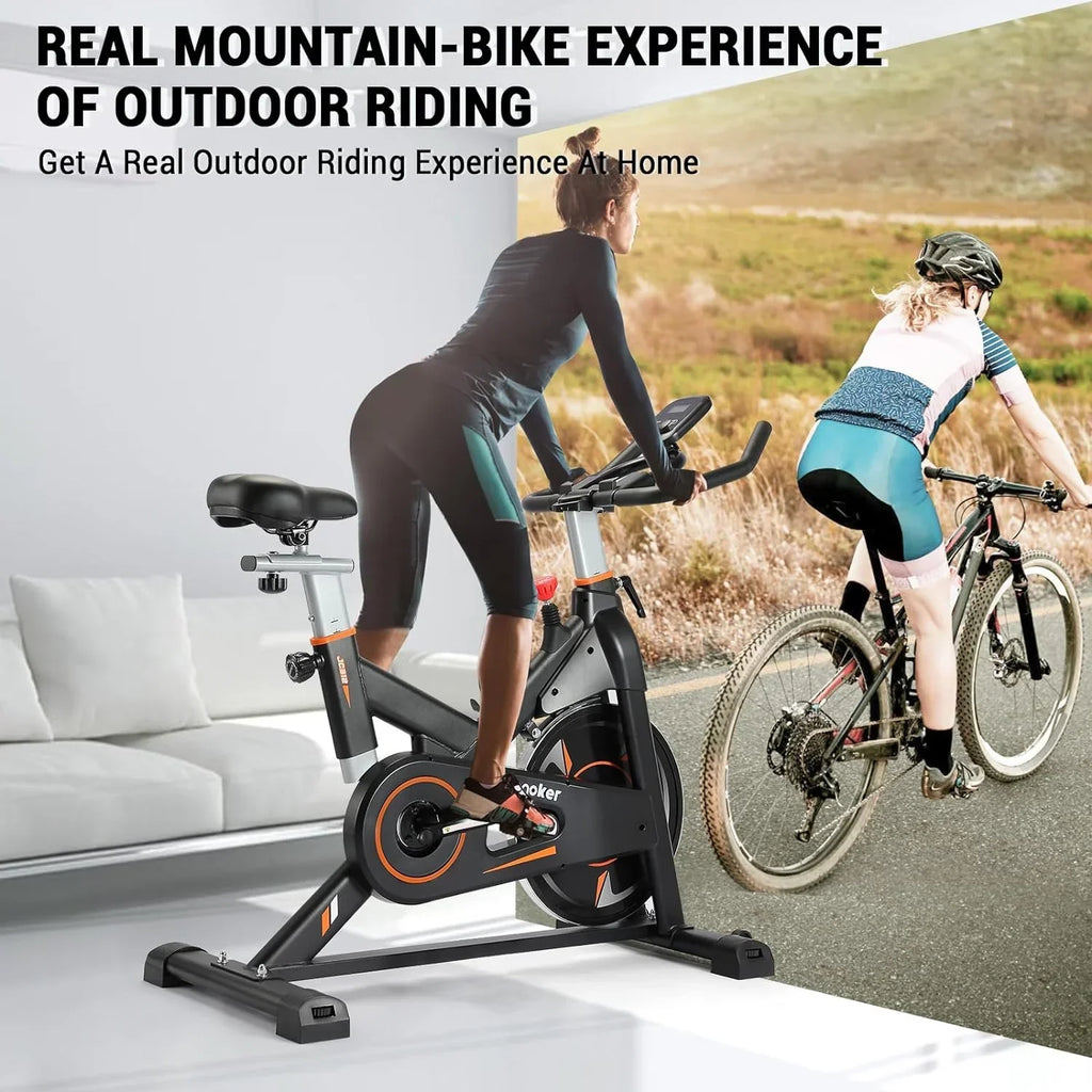2026 NewWenoker Exercise Bike,Magnetic Resistance Stationary Bike, Indoor Cycling Bicycle with Whisper Quiet,with Bottle Holder for Home Gyme Workout