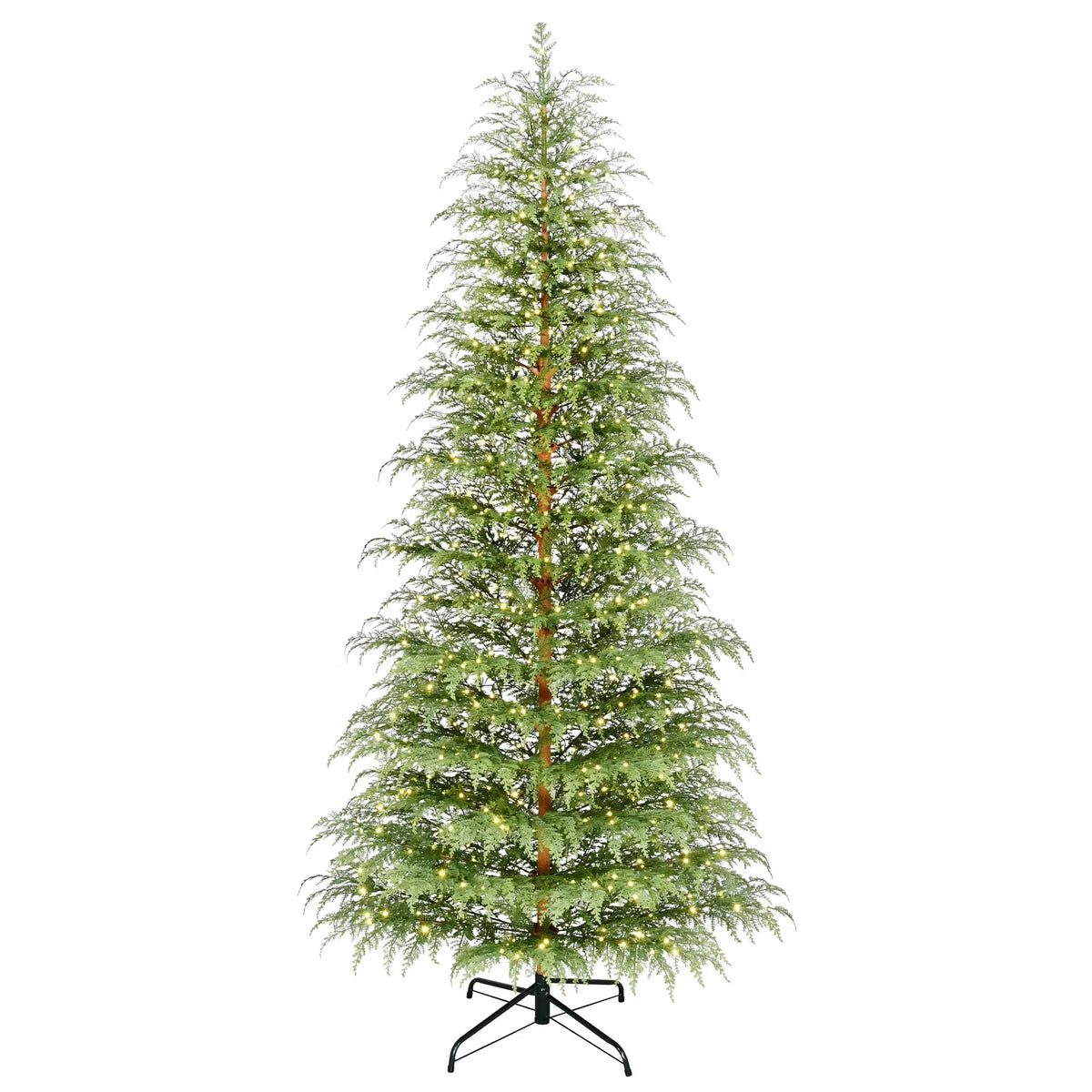 2026 New9' Pre-Lit Green Cypress Artificial Christmas Tree with 600 Warm White Twinkle LED Lights, by My Texas House