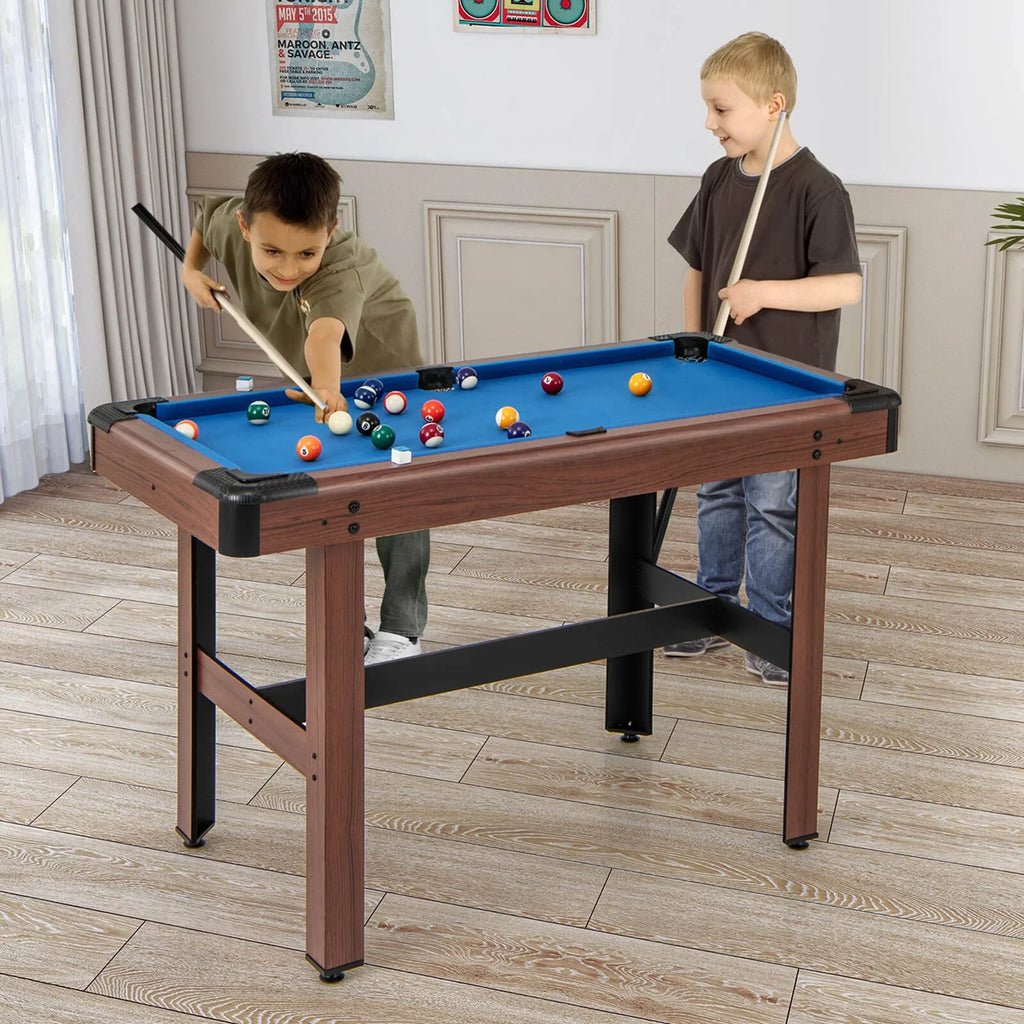 2026 NewCostway 48" Pool Table for Kids & Adults with Full Set of Balls 2 Cue Sticks 2 Chalks Green