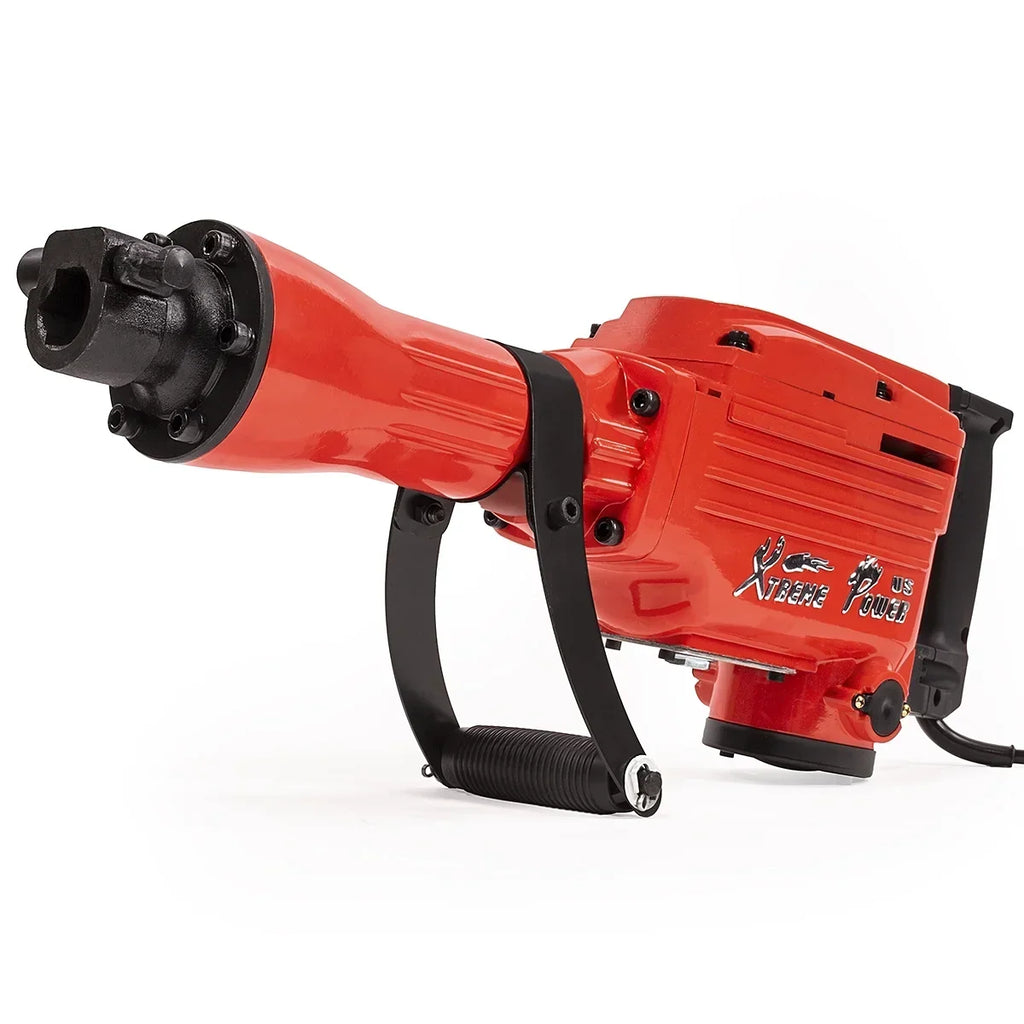 2026 NewXtremepowerUS Demolition Jack Hammer Heavy Duty, 3600W Electric Jackhammer 1900BPM Power Drill Concrete Breaker Bar Point & Chisel Bits Chisel Set