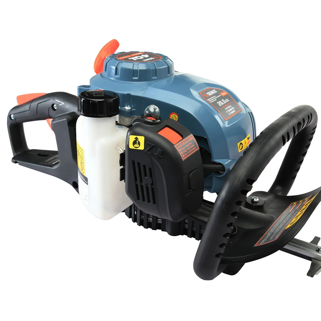 2026 NewSENIX 26.5 cc 4 Cycle Gas Powered Hedge Trimmer, Dual Action Blades, HT4QL-L
