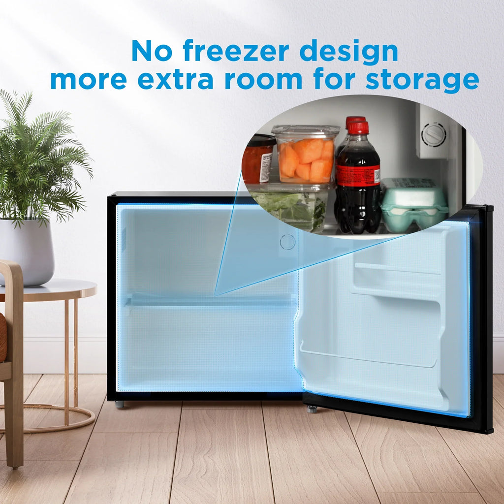 2026 NewMainstays 1.7 Cu. ft. Single Door Mini Refrigerator, Stainless Steel Look