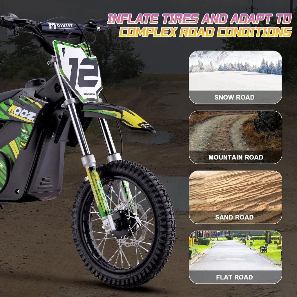 2026 NewMotoTec 36v 1000w (HP112E) Electric Dirt Bike Blue
