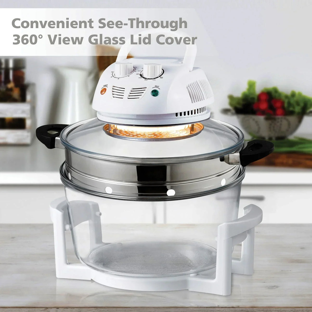 2026 NewNutrichef Halogen Oven Air-fryer/infrared Convection Cooker