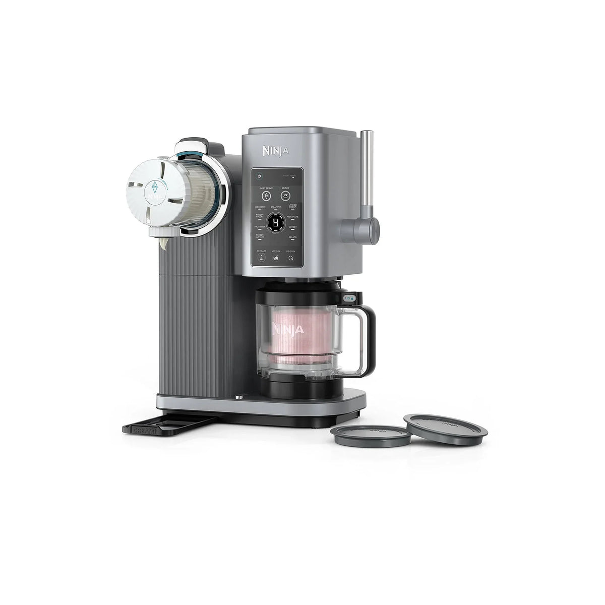 2026 NewOpen Box Ninja Swirl-Creami Soft-Serve Maker - SILVER ONE SIZE