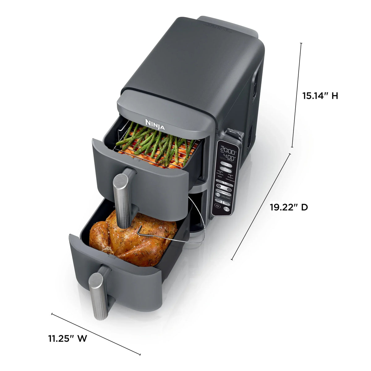 2026 NewNinja DoubleStack XL Smart 2-Basket Air Fryer