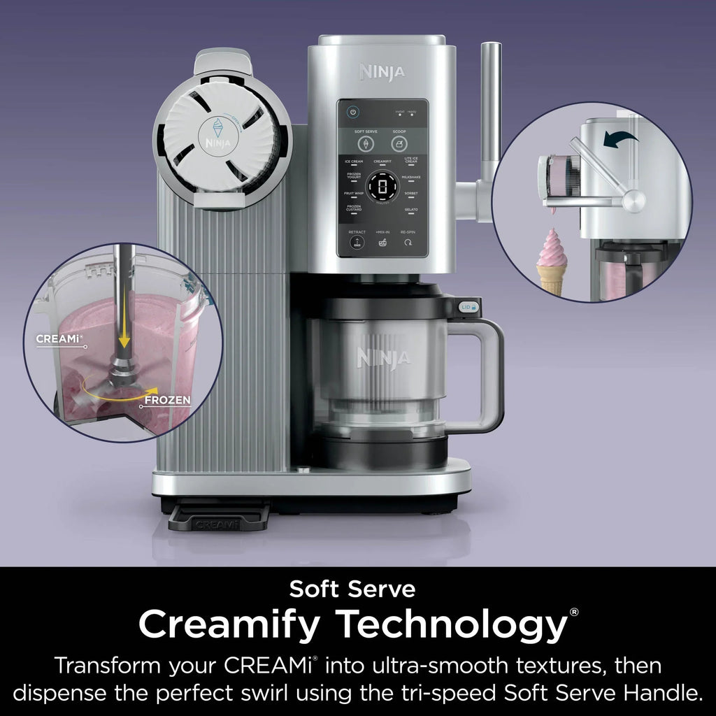 2026 NewNinja Swirl by CREAMi Soft Serve and Ice Cream Maker, 13 One-Touch Programs, NC701