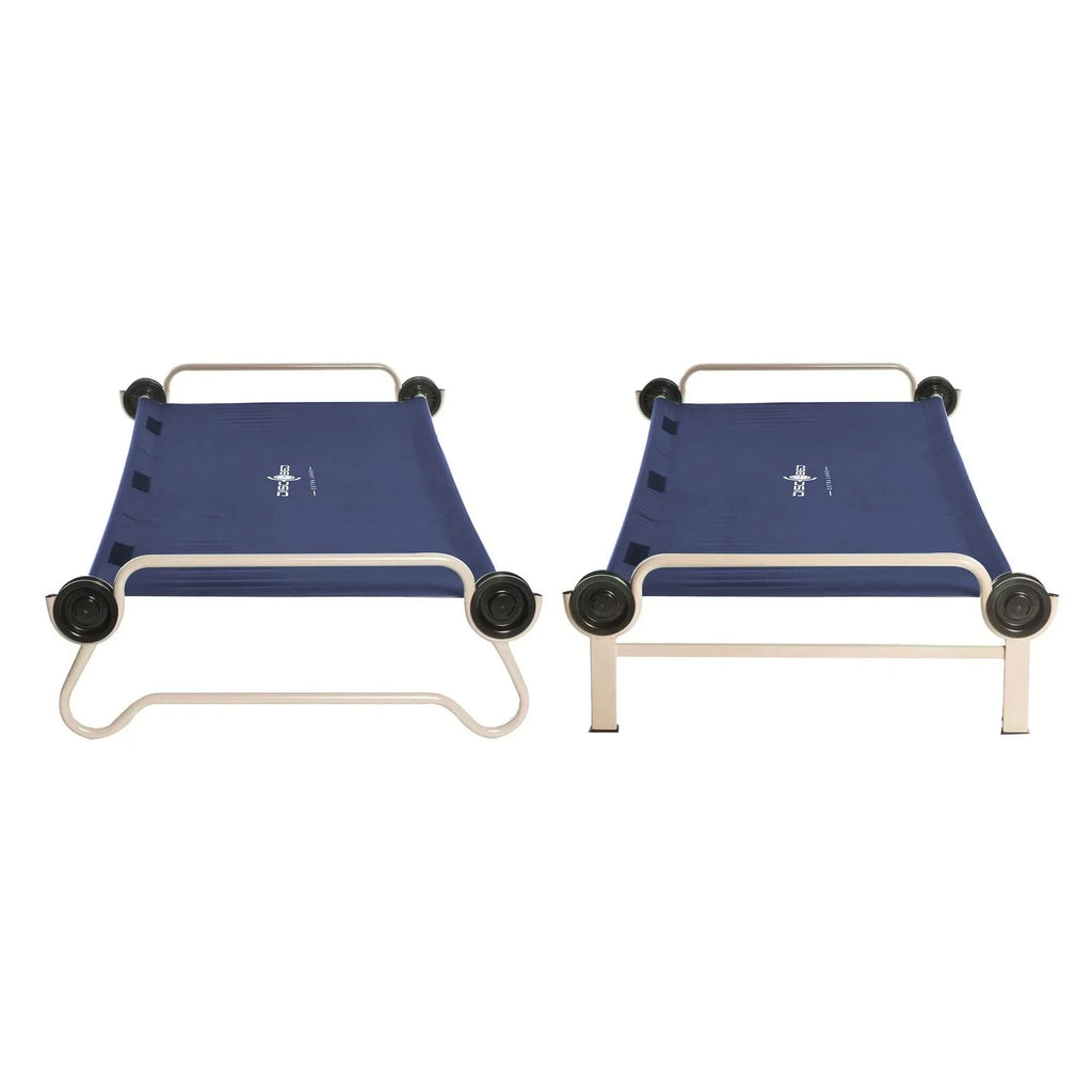 2026 NewDisc-O-Bed XL Cam-O-Bunk Benchable Double Cot with Storage Organizers, Navy